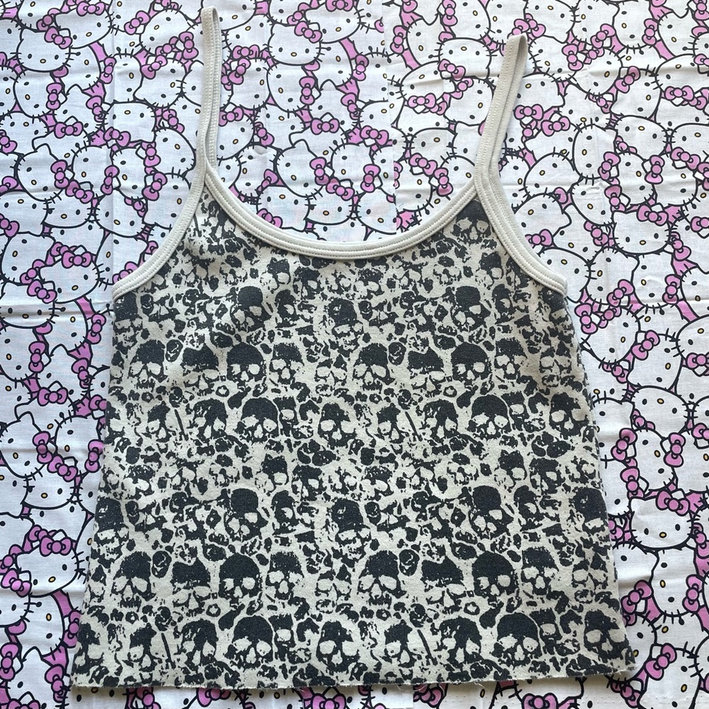 brandy melville skull tank